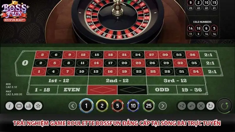Cách chơi Roulette Bossfun cực chuẩn tại nền tảng trực tuyến
