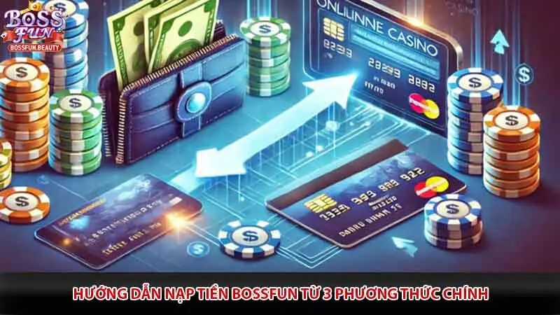 Hướng dẫn nạp tiền Bossfun từ 3 phương thức chính